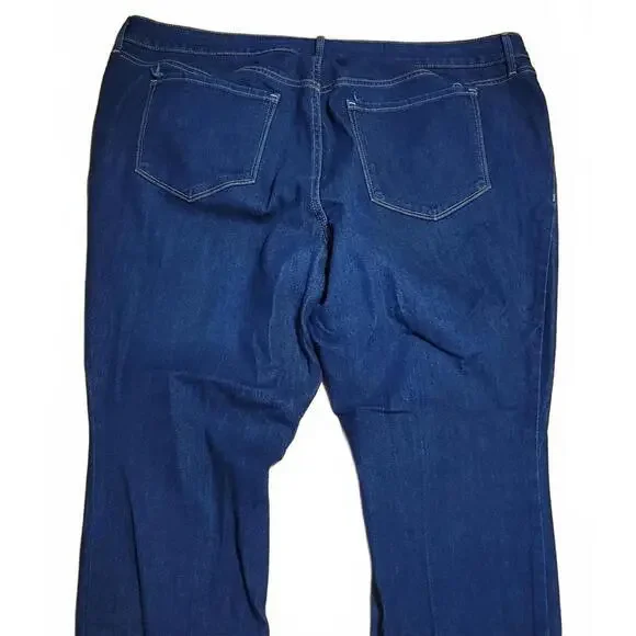 Old‎ Navy Dark Wash High Rise WOW Super Skinny Jeans Plus Size 24 Short - Picture 4 of 6